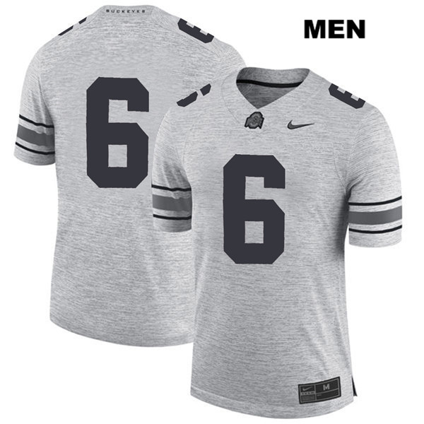 Ohio State Buckeyes Men's Kory Curtis #6 Gray Authentic Nike No Name College NCAA Stitched Football Jersey KR19Q18SZ